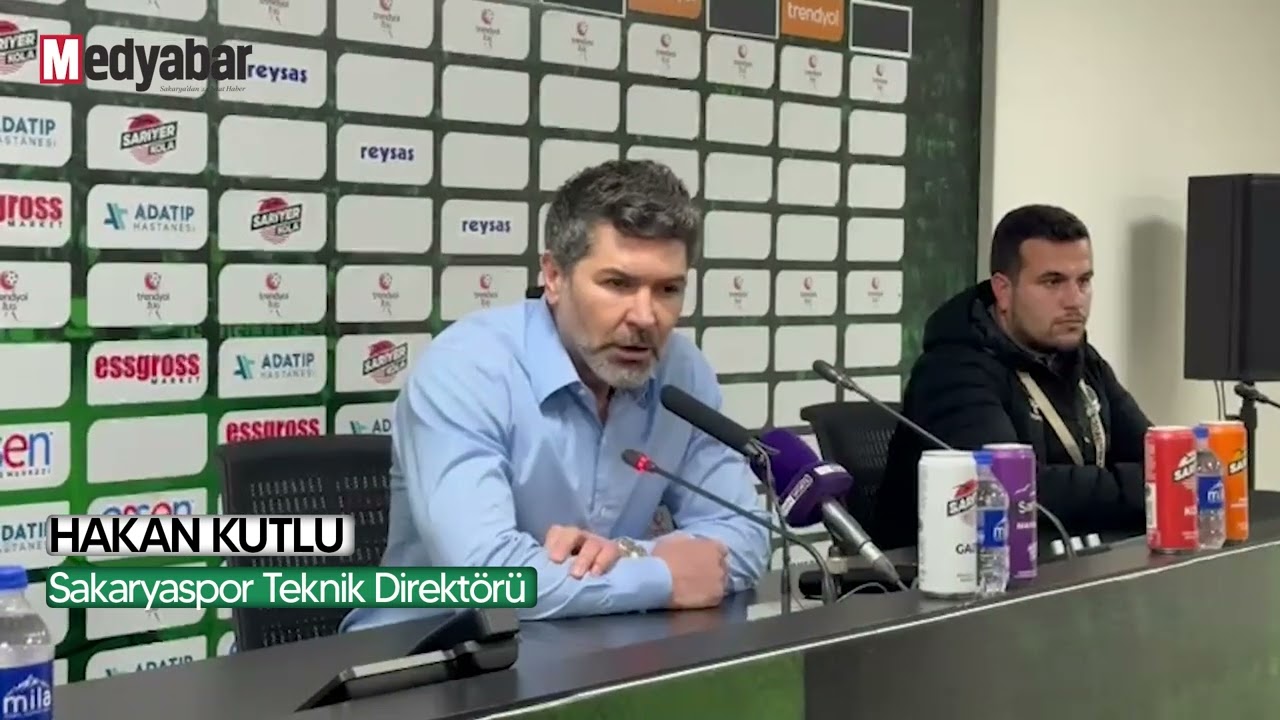 Erzurumspor FK maçının ardından Sakaryaspor Teknik Direktörü Hakan Kutlu'nun açıklamaları