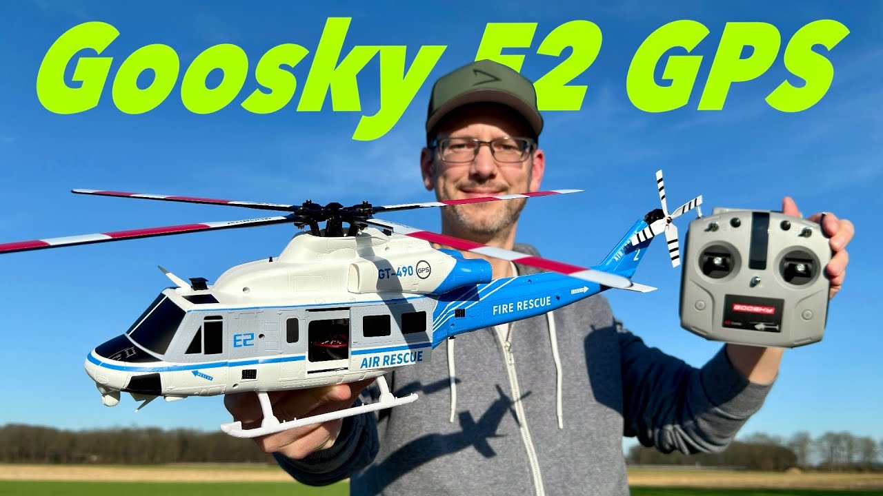 Es kann so einfach sein ! Goosky E2 GPS + LIDAR-Sensor  | RTF | neues blau-weiß | Test