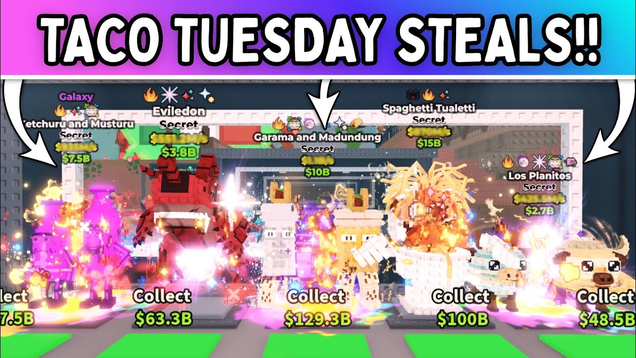 I STOLE THE CRAZIEST BRAINROTS FROM TACO TUESDAY!! *INSANE* Steal a Brainrot ROBLOX!