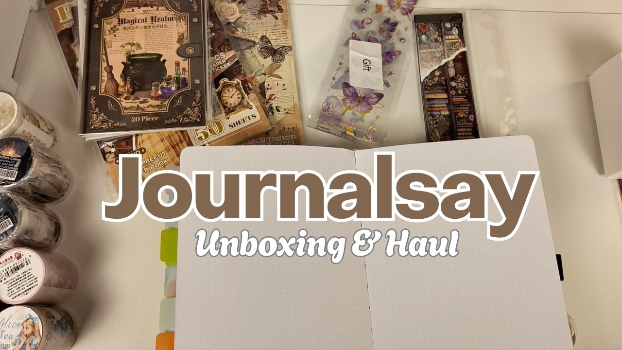 ✨Распаковка и обзор покупок от Journalsay 📖✨ Всё, что вам нужно для вашего читательского дневника!