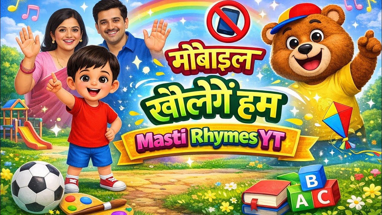मोबाइल नहीं खेलेंगे हम 📱❌ | Kids Learning Song | Good Habits Song | Masti Rhymes YT
