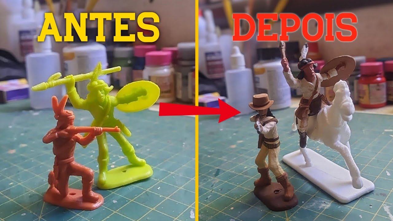 MODIFICAÇÕES em bonecos FORTE APACHE - TUTORIAL