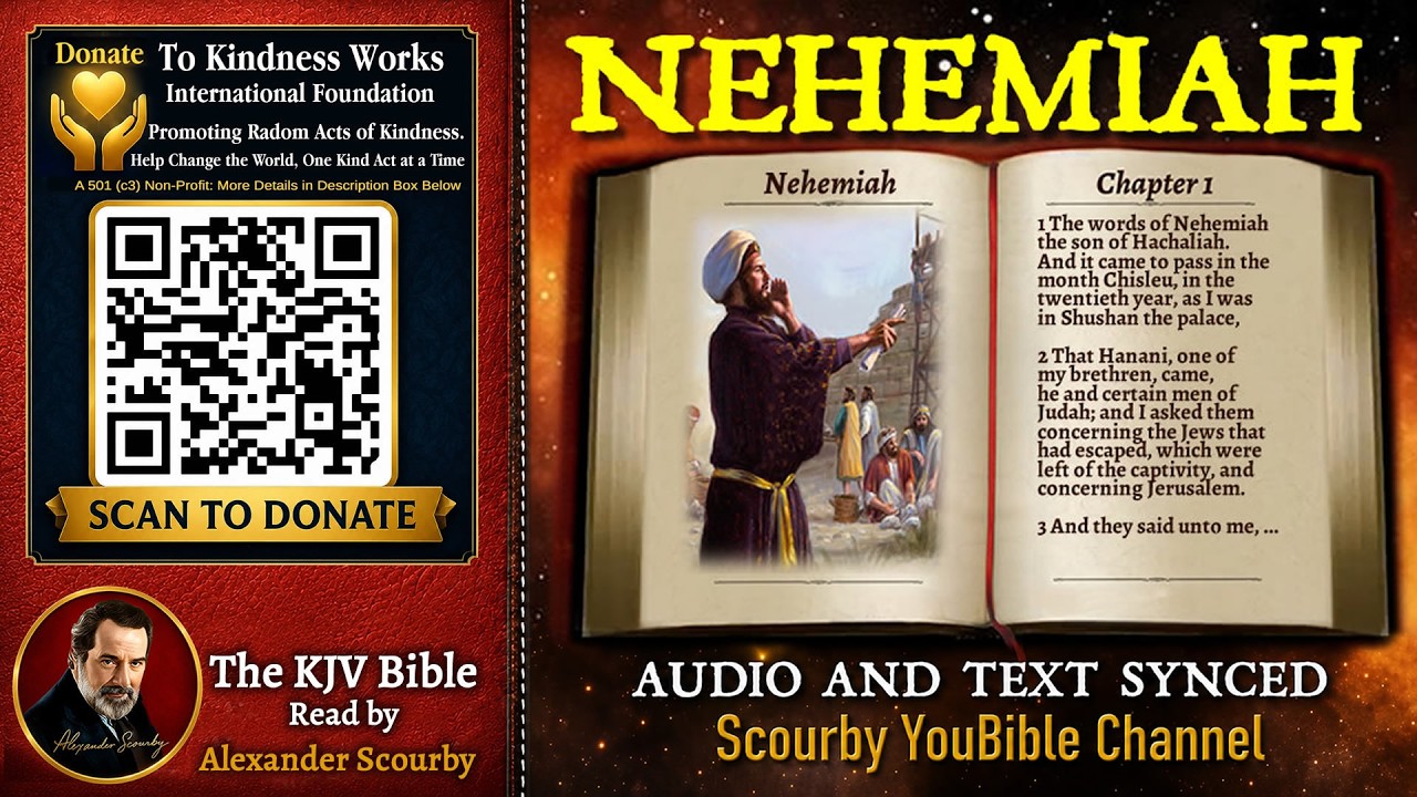 16 | Book of Nehemiah | Read by Alexander Scourby | The GREATEST VOICE Ever Recorded!