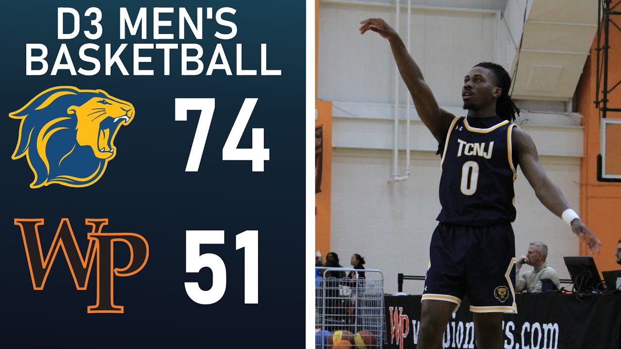 TCNJ 75 WPU 51 - D3 Men's Basketball Highlights