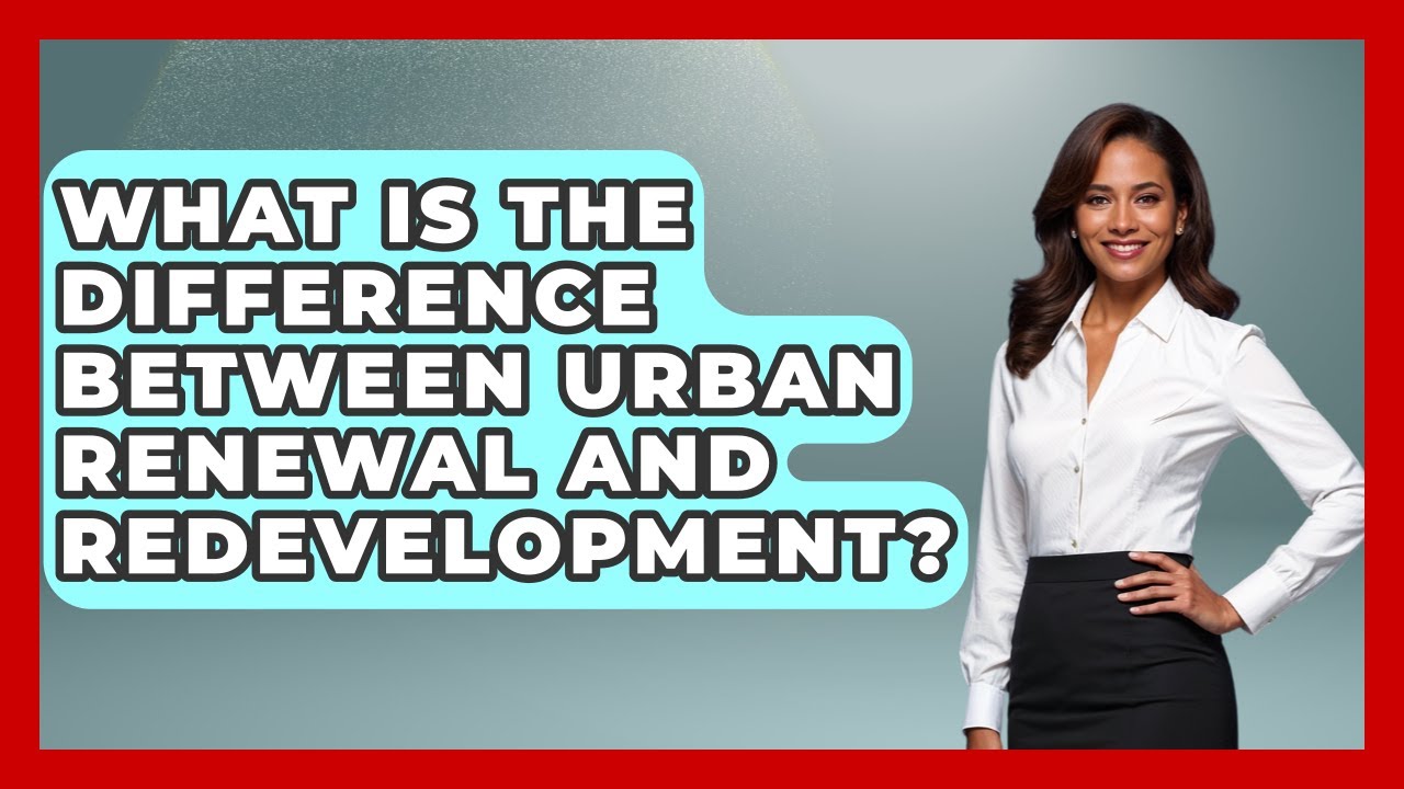 What Is The Difference Between Urban Renewal And Redevelopment? - Making Politics Simple