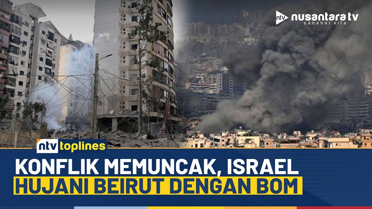 Langit Beirut Membara, Jet Israel Hujani Bom Usai Roket Hizbullah Menghantam Haifa | NTV TOPLINES