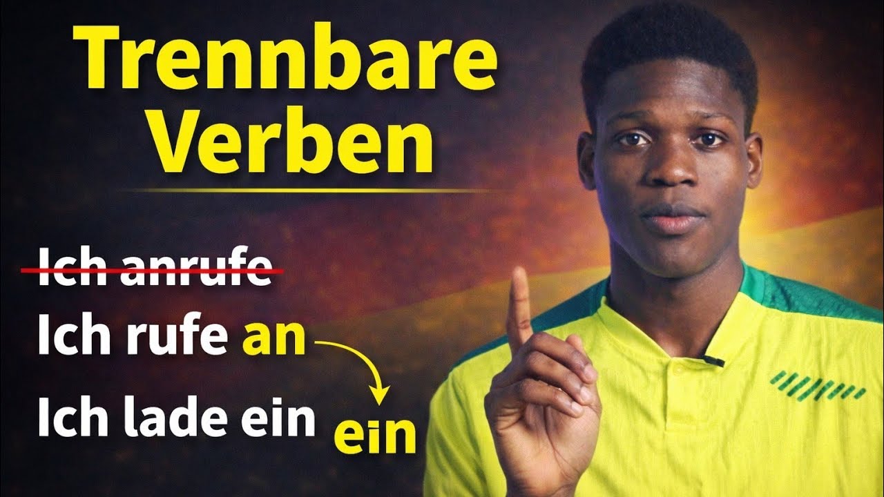 🇩🇪Verbes à particule séparables: Comment les utiliser (allemand facile)