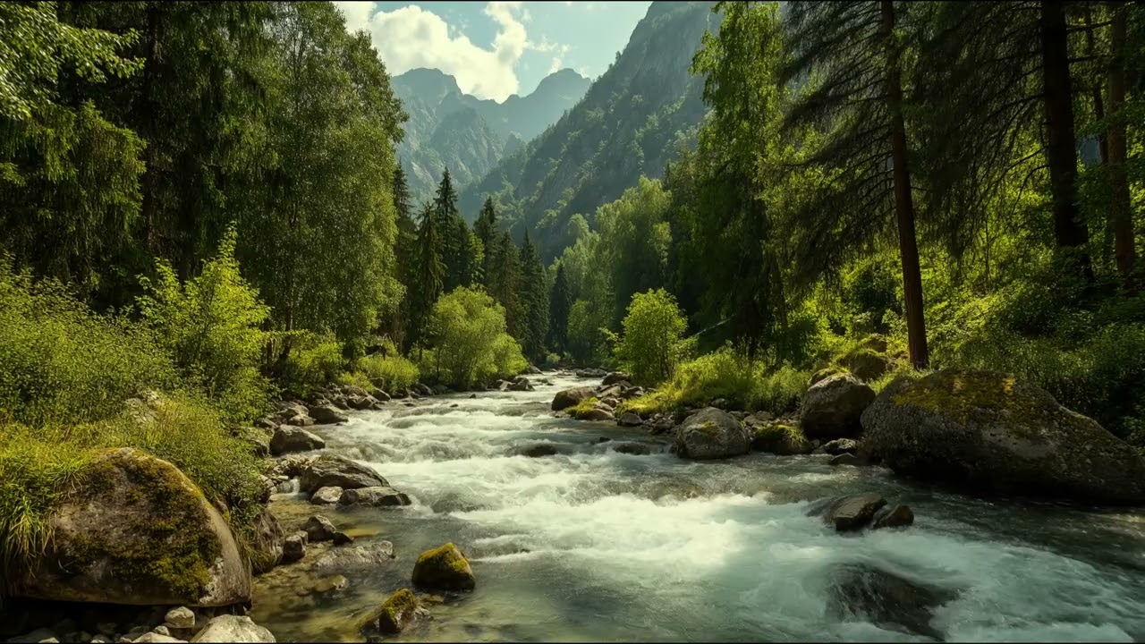 Relaxing Stream Sounds for Study & Focus | 3 Hours