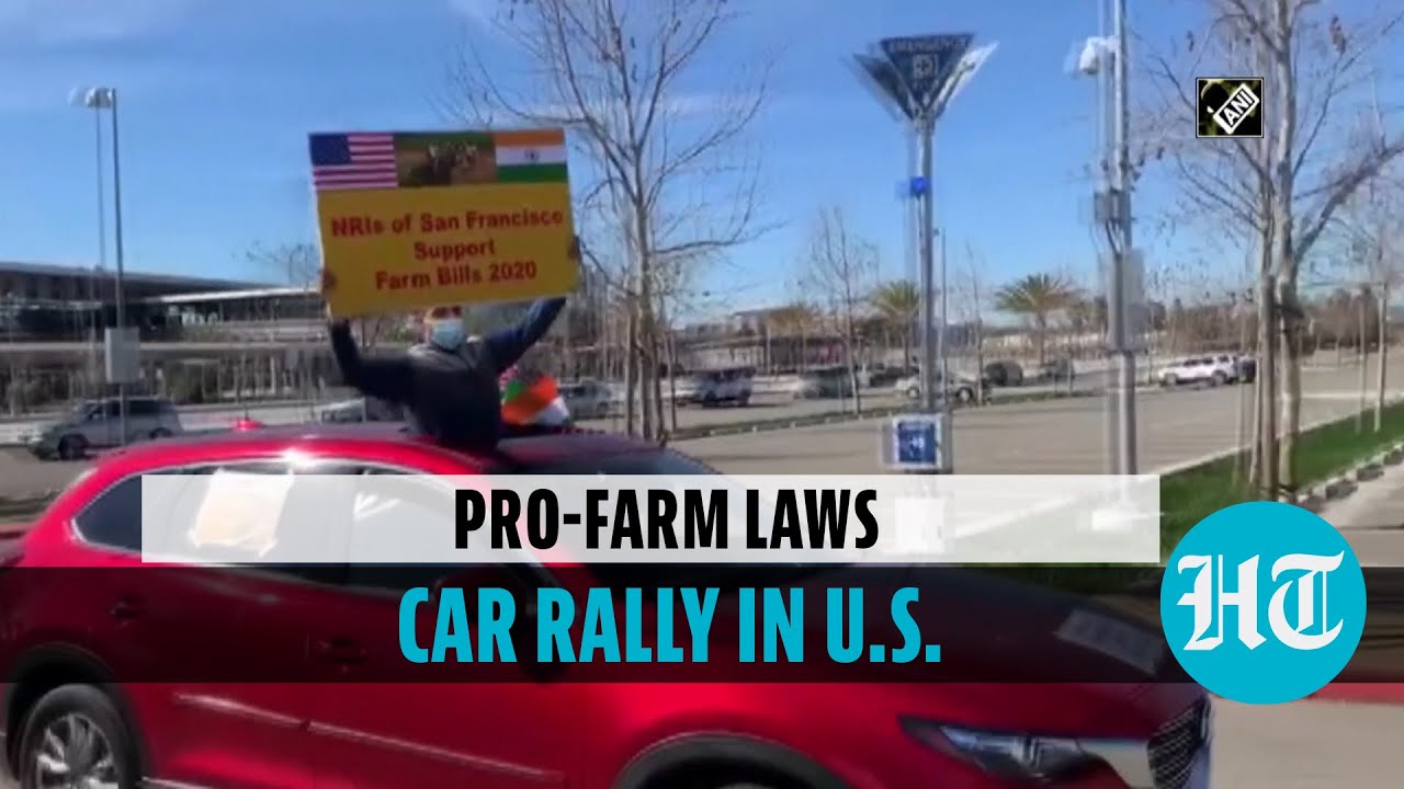 Watch: Car rally in San Francisco in support of Modi government&rsquo;s farm laws