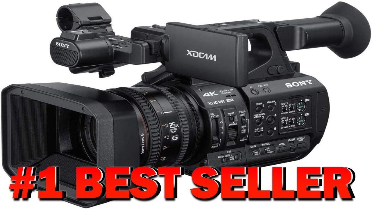 Sony 4K 3 CMOS 1 3 type Sensor XDCAM Professional Camcorder Black (PXWZ190) - B07GRZKBWQ