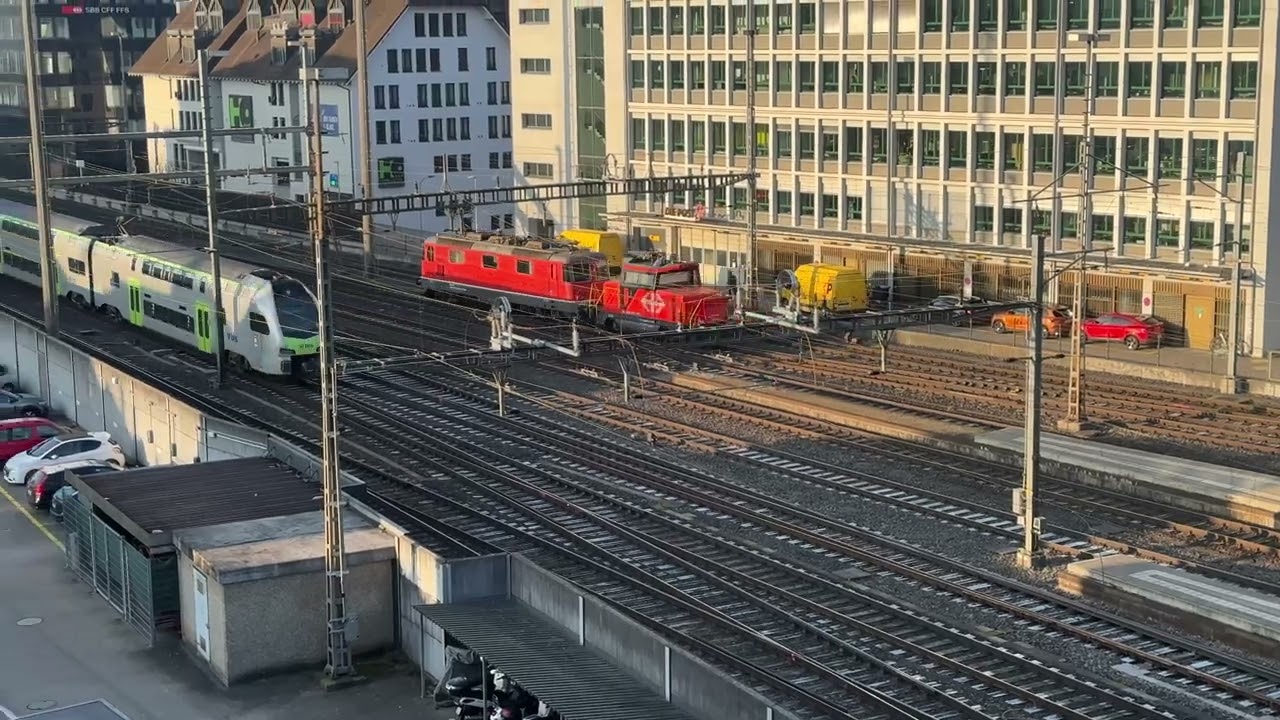 Schweizer Eisenbahnen  Olten im März 2025