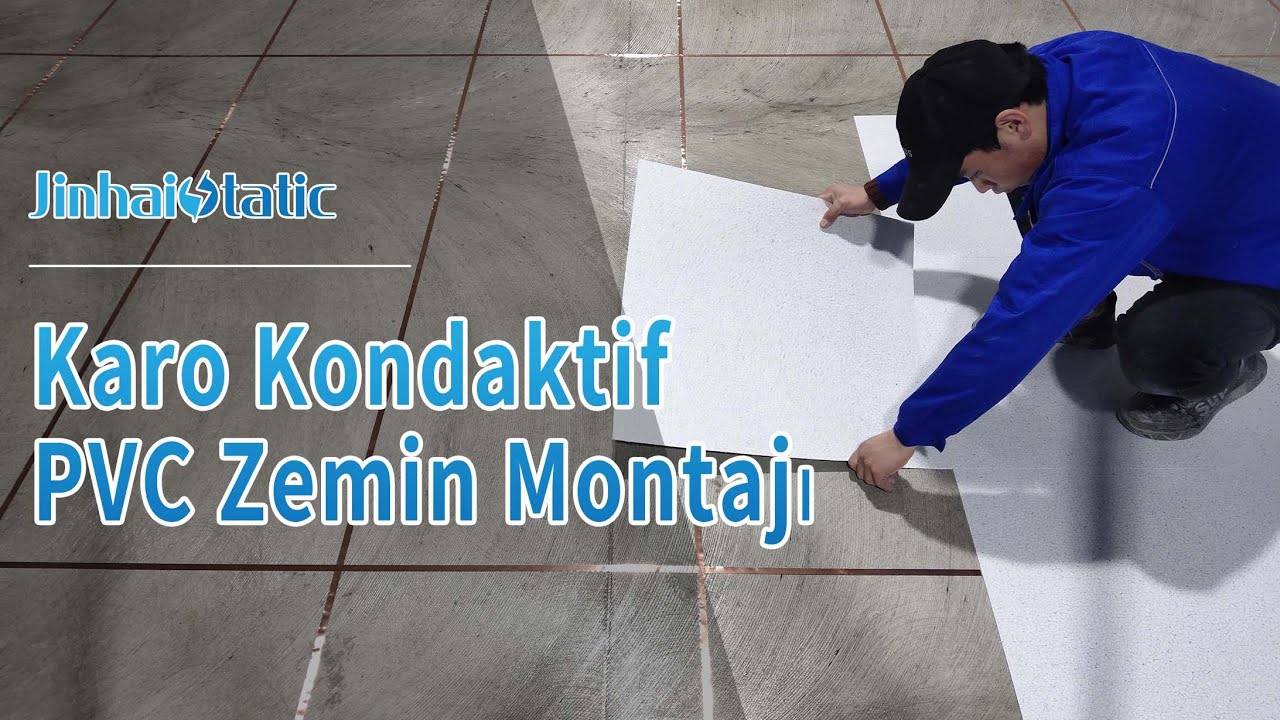 Karo Kondaktif PVC Zemin, Antistatik Zemin Kaplama Montajı - Jinhai Static