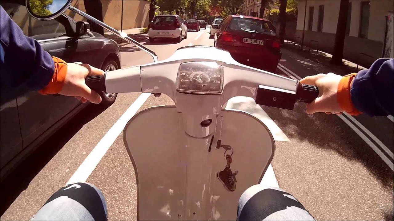 Vespa 102 Polini On-Board ***FULL HD*** Test SJCAM Sj4000wifi