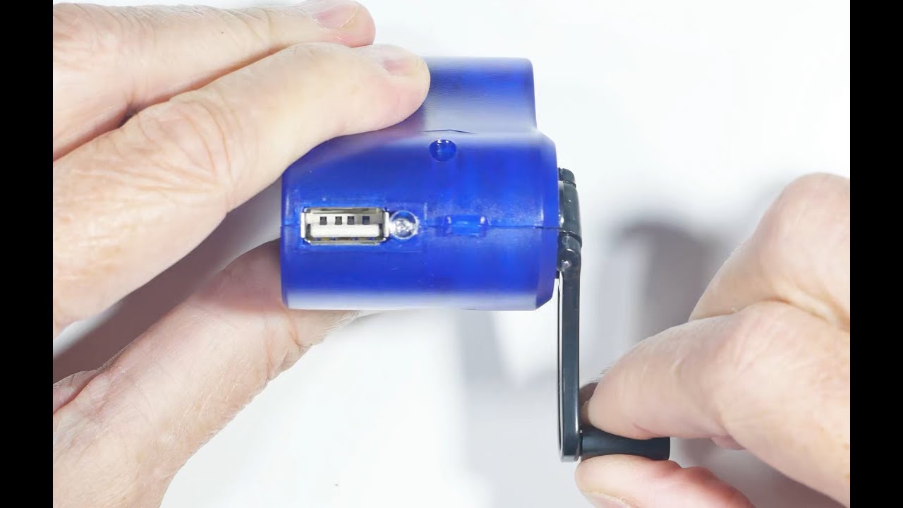 Cheap USB Hand Crank Generator (4K)