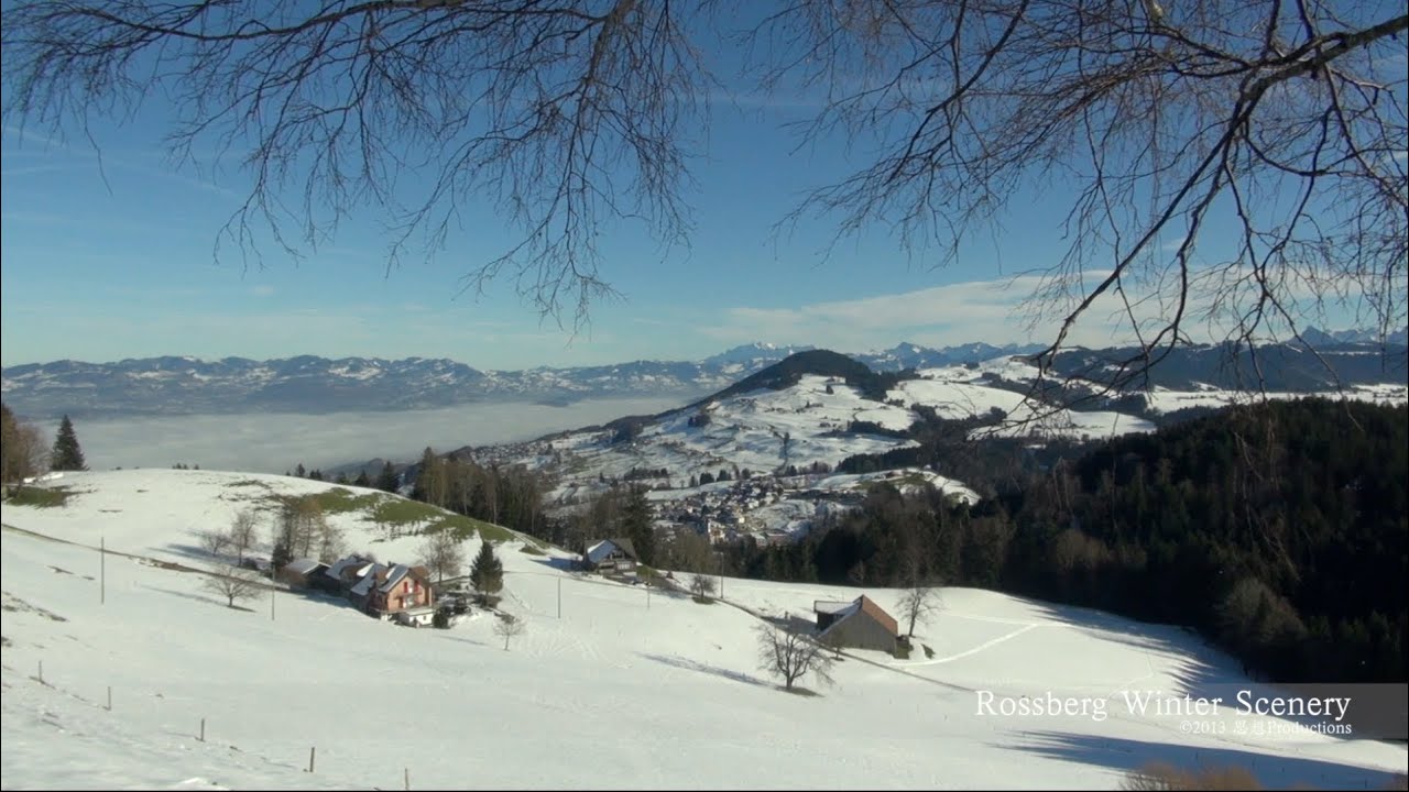 Rossberg, Schwyz Winter Day SWITZERLAND 馬山　スイス