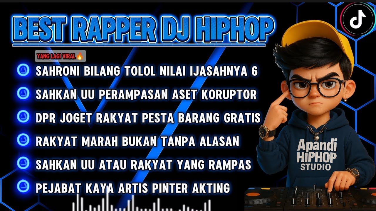 🎧 BEST DJ RAPPER HIPHOP🎶 || SAHKAN UUD PERAMPASAN ASET 🔥 || TERBARU 2025 #djhiphop #djrap #djviral 