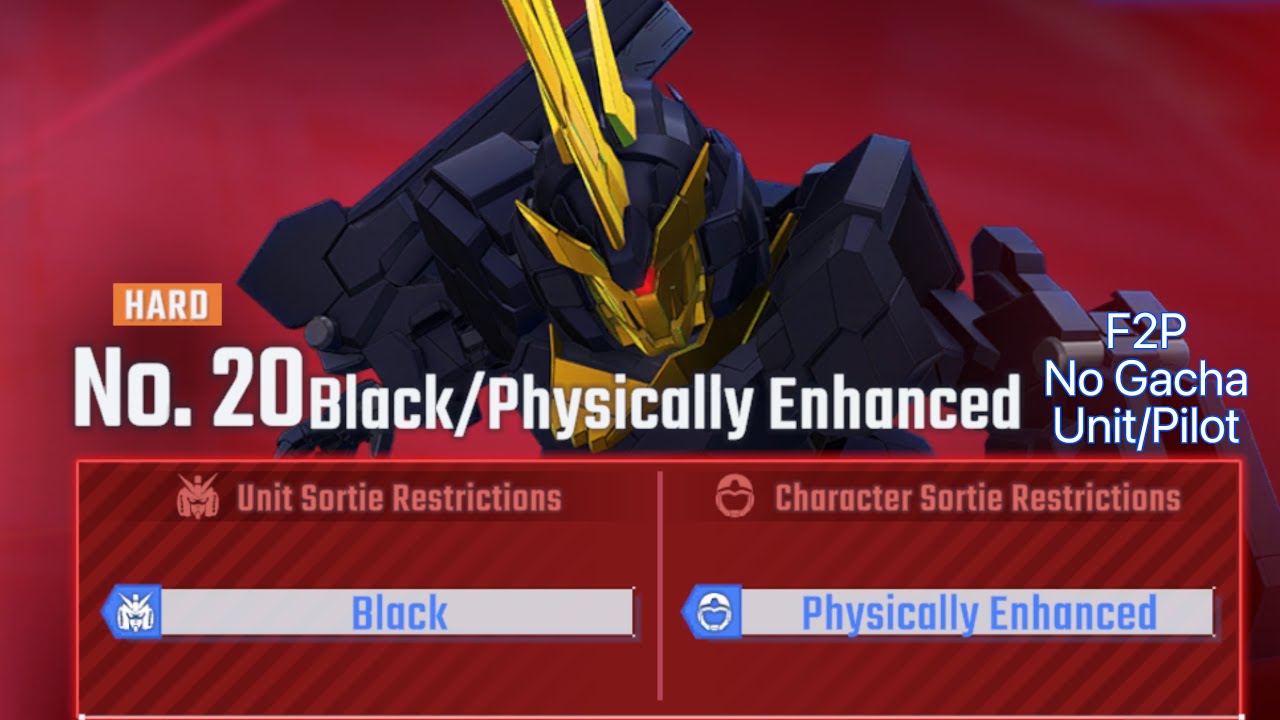 SD Gundam G Gen Eternal Eternal Road: Black/Physically Enhanced (Hard) (F2P)