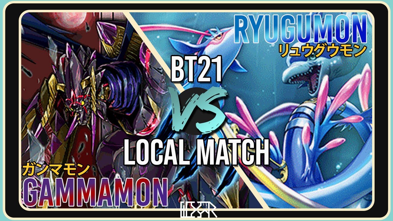 Gammamon vs Ryugumon [Digimon TCG BT21 Local Match] Match Commentary