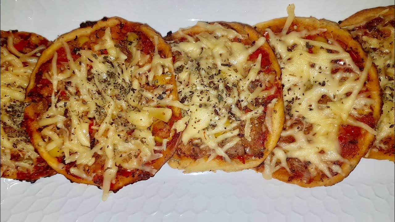 MINI PIZZA AUX CREVETTES ET THON ! Rapide et simple by ARABICOOKING😋