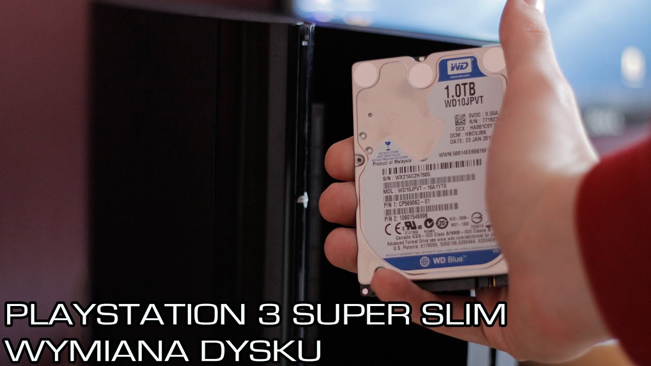 Wymiana Dysku w PlayStation 3 Super Slim
