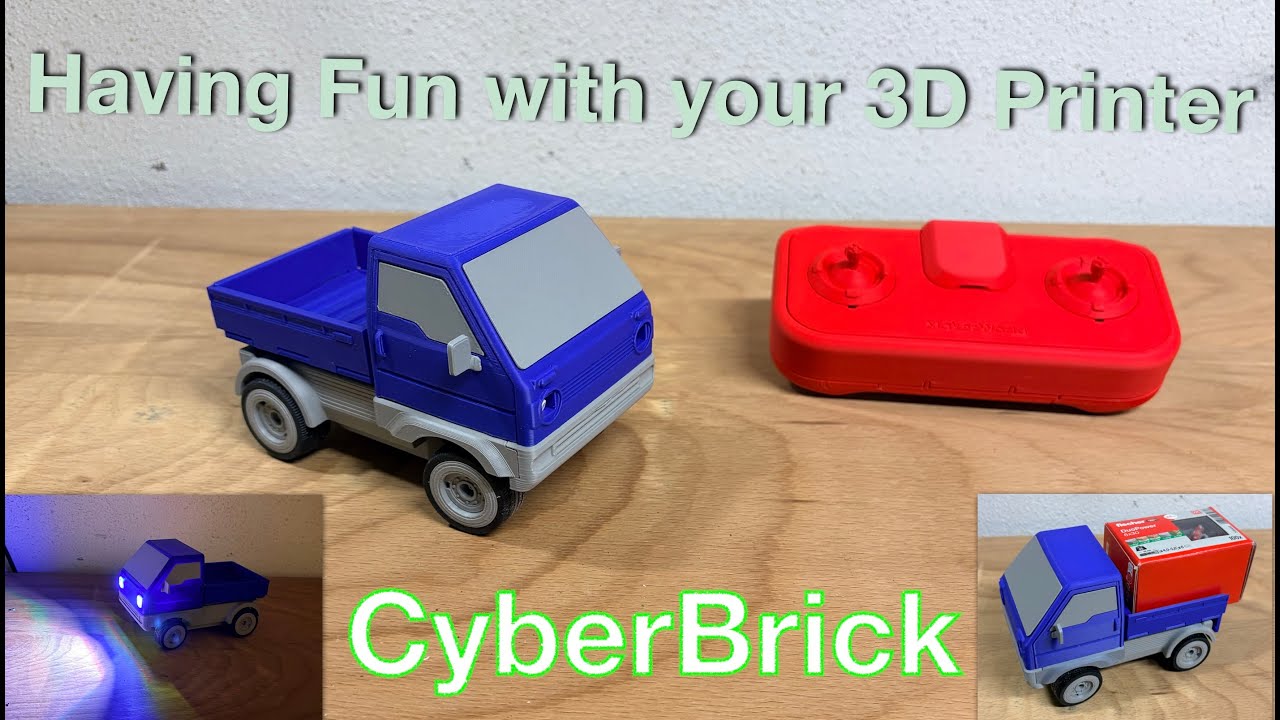 CyberBrick by Bambu Lab - Building Official Truck and Remote - fun 3D printing - ASMR