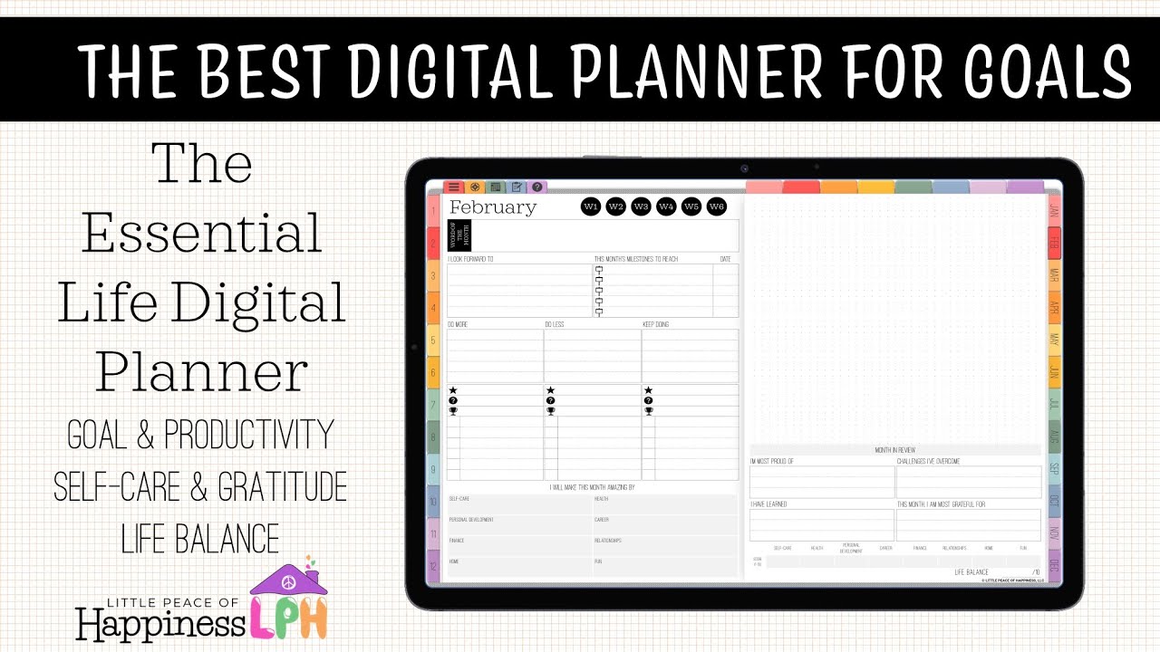 The BEST Digital Planner for Goal Setting | Essential Life Planner Walkthrough 2022 Product Release