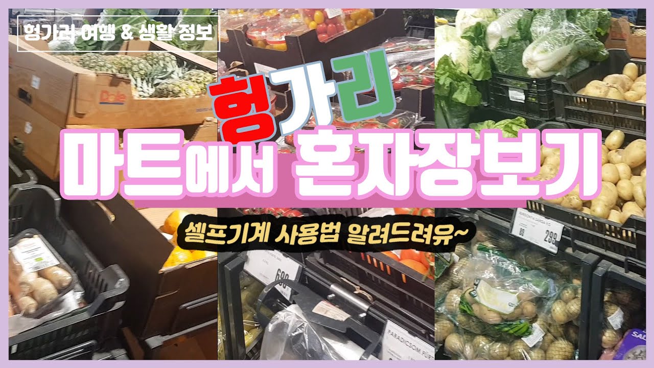 [ 헝가리생활정보 ] 헝가리마트이용법 + 셀프기계사용법 (유럽마트도 비슷해요~)