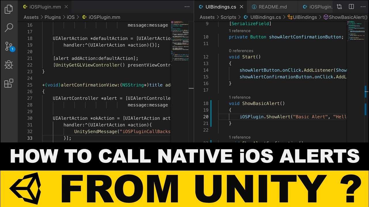 Unity3d iOS Plugins - How To Call Native iOS Alerts From Unity ?
