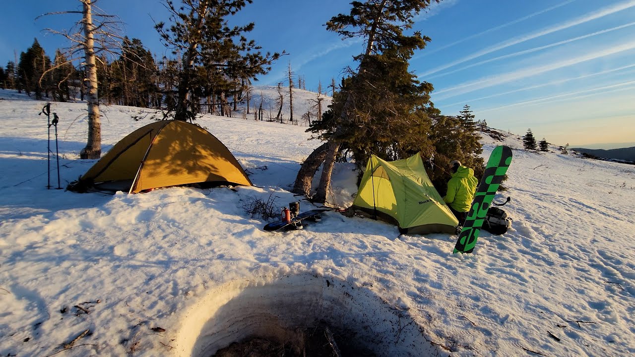 Splitboard Backpacking Hull Mountain February 2023