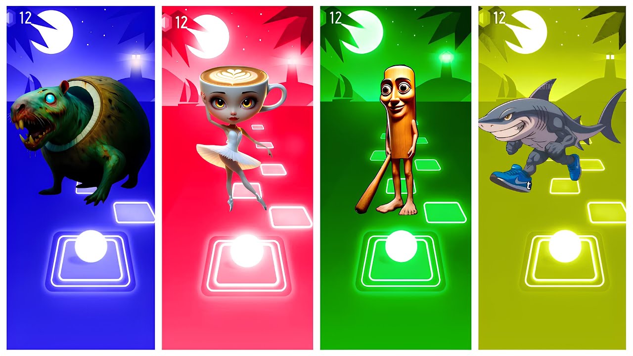 BRAINROT ANIME 🆚 BRAINROT ΕΧTINCTION 🆚 SQUID GAME BRAINROT 🆚 TRALALERITOS TILES HOP