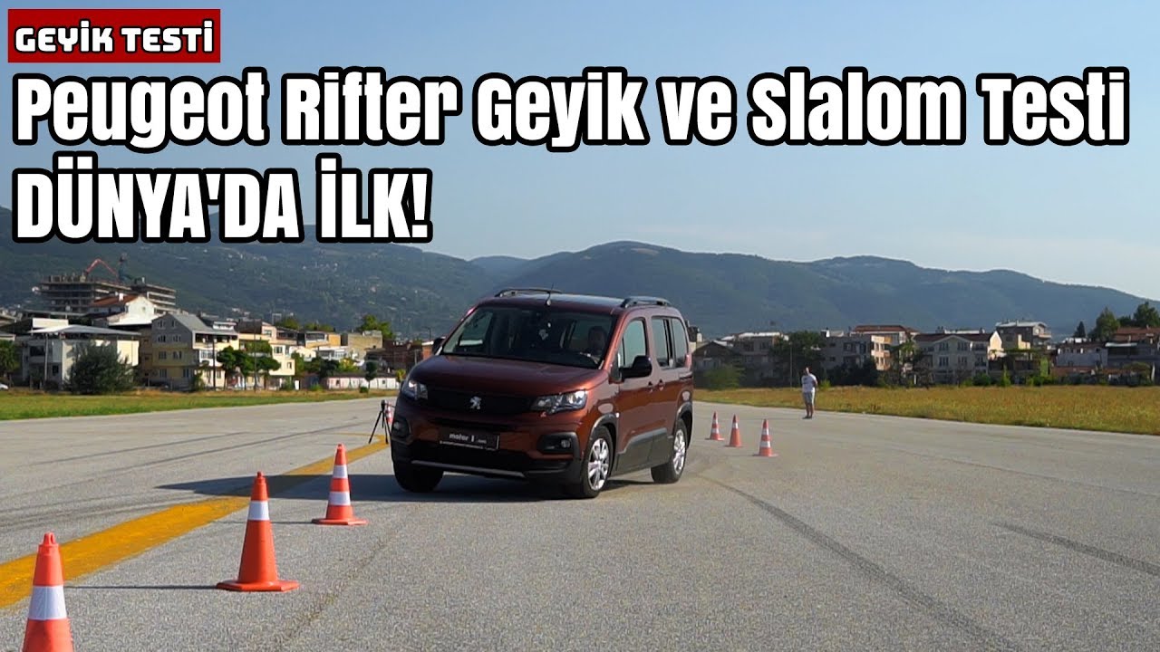 DÜNYA'DA İLK! | Peugeot Rifter Geyik ve Slalom Testi