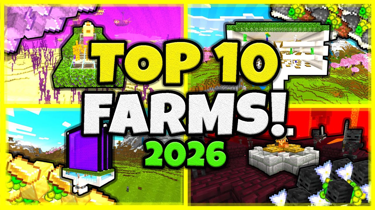 10 ОБЯЗАТЕЛЬНЫХ ФЕРМ В Minecraft Bedrock 1.21! (2026)