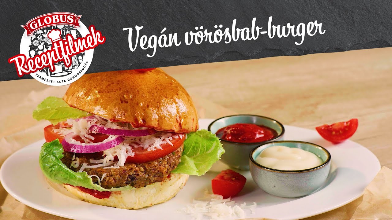 Globus Receptek - Veg&aacute;n v&ouml;r&ouml;sbab-burger