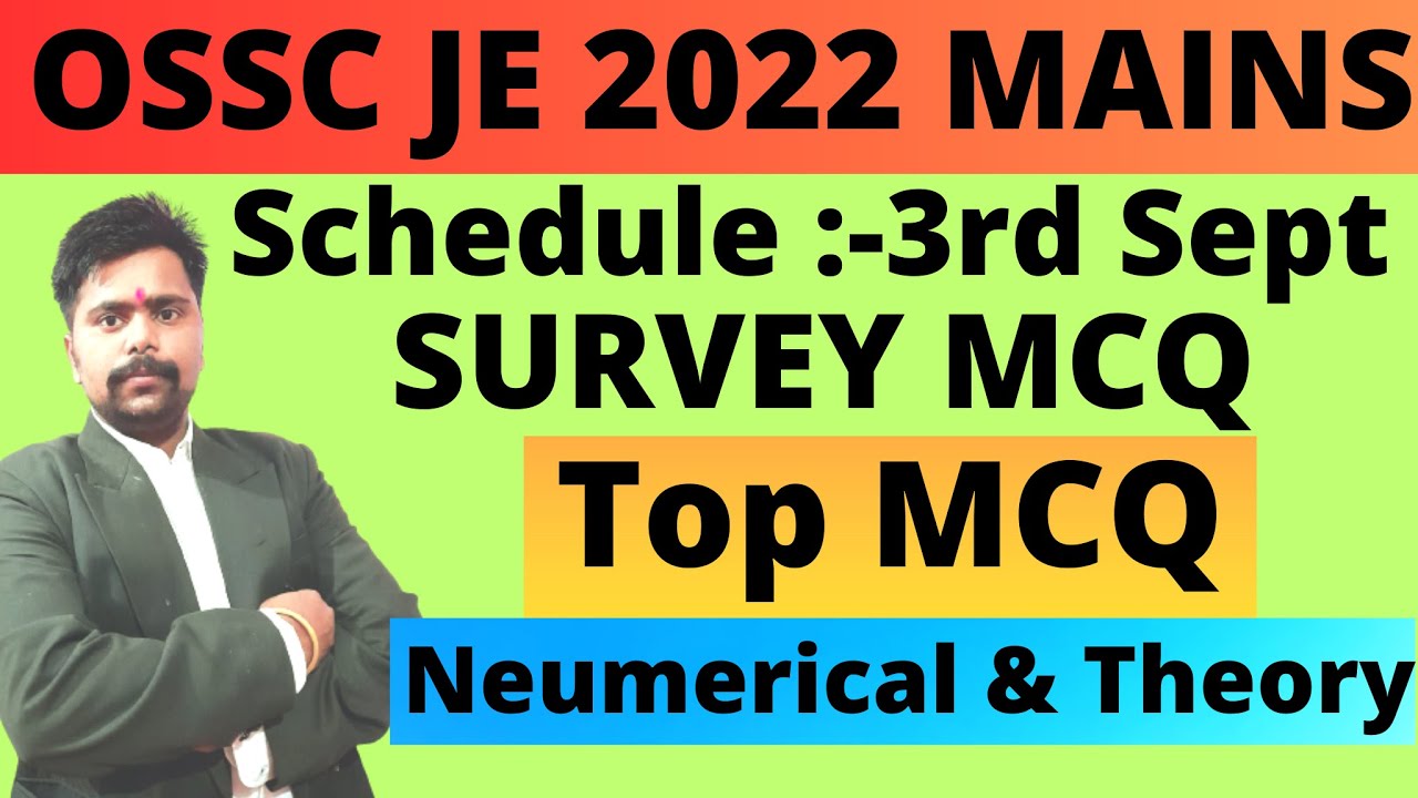 65. OSSC JE 2022 MAINS EXAM SURVEY NUMERICALS | OSSC JE 2022 MAINS RE-EXAM | OSSC JE 2022 EXAM
