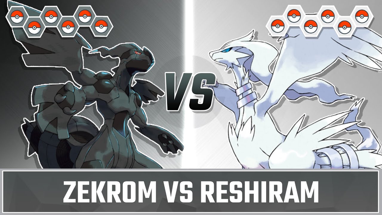 Legendary Pokemon Battle: Zekrom vs Reshiram