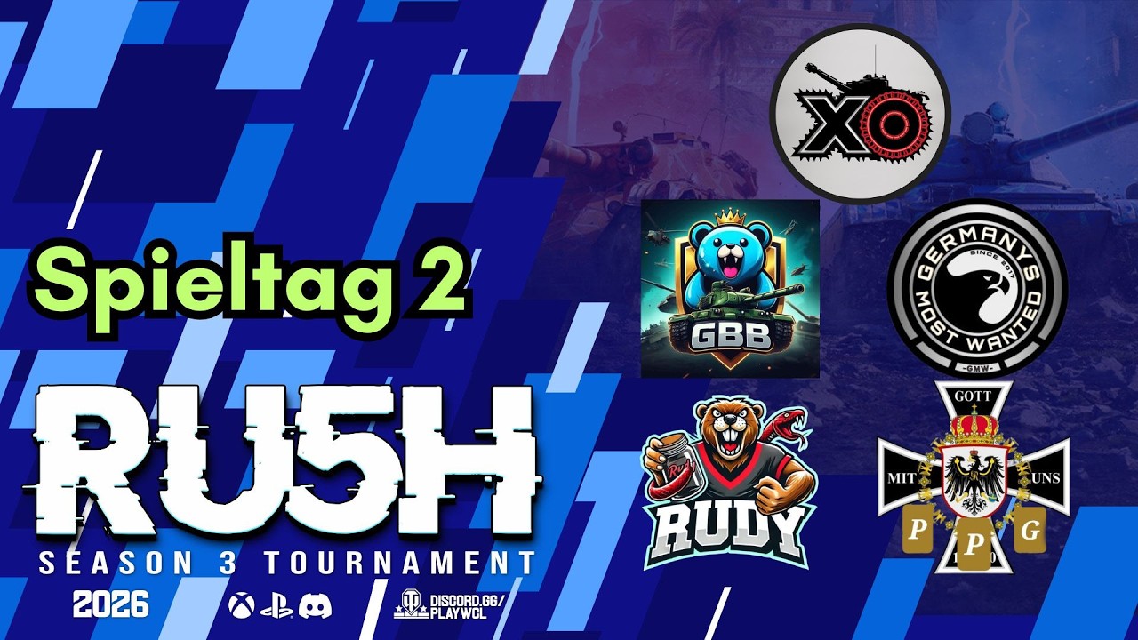 RUSH S3 Spieltag 2  P_P_G vs. RUDY-, GMW vs. GBB & XO vs NQ