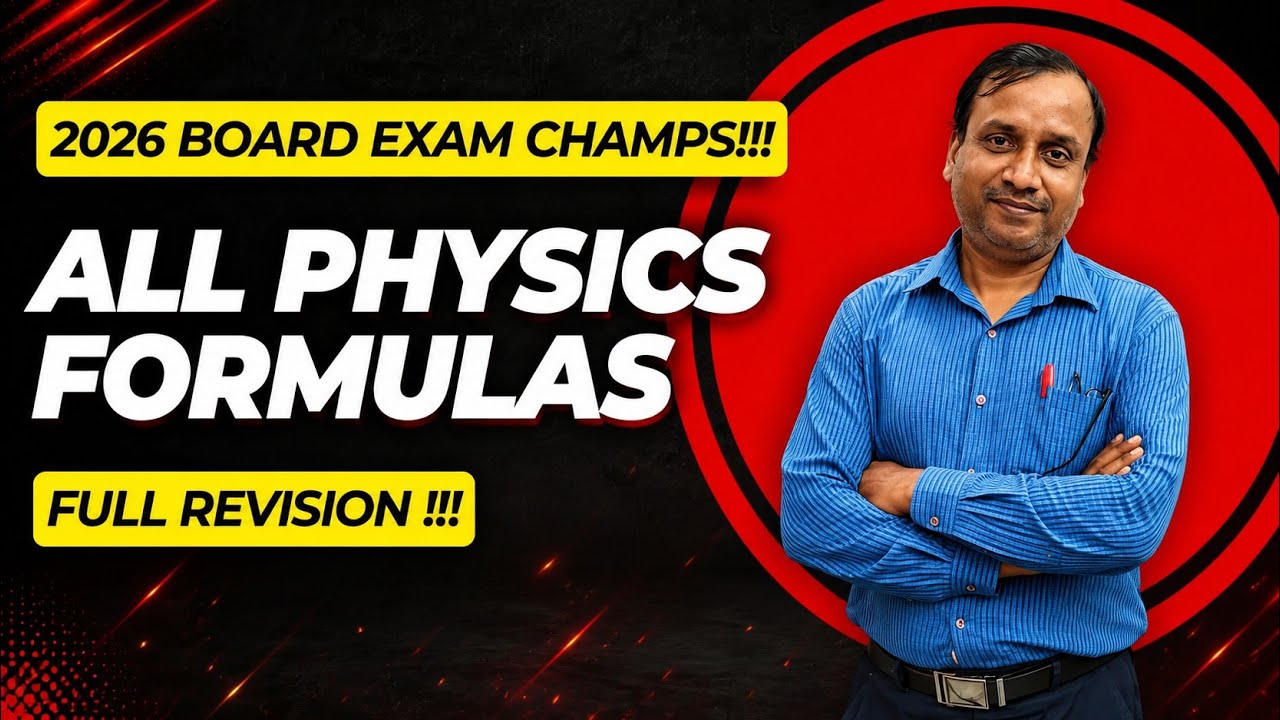 Don’t Enter the Exam Hall Without This! 🛑Master ALL Physics Formulas! 📈 ICSE 10th Boards 2026