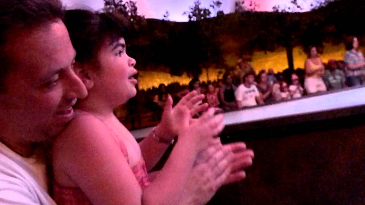 Emily watching Barney Show