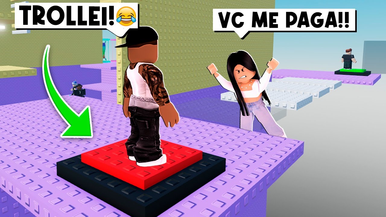 MEU NAMORADO ME TROLLOU NA TORRE DA TROLLAGEM no ROBLOX! 😂