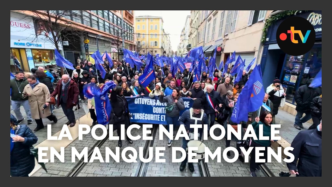 Police nationale en danger : manifestation des policiers, élus et citoyens pour réclamer des moyens