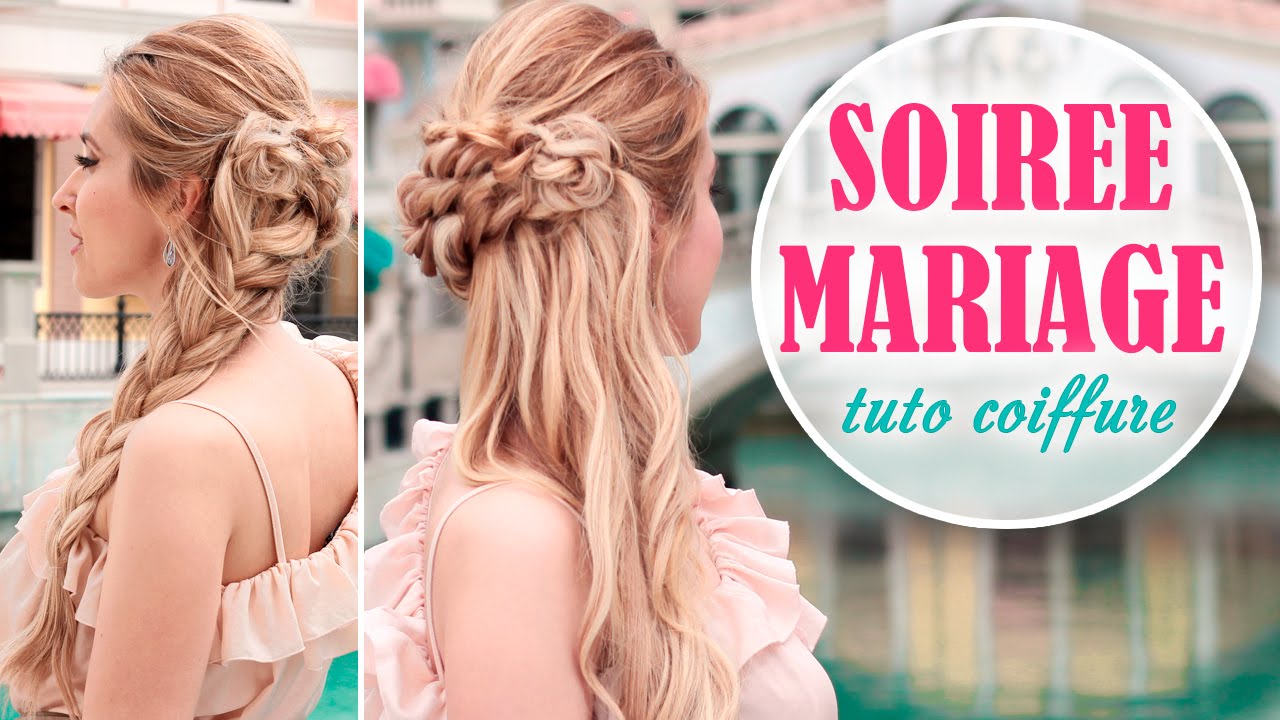 Tuto coiffure soirée/mariage rapide et facile à faire soi même ❤ Cheveux mi long avec extensions
