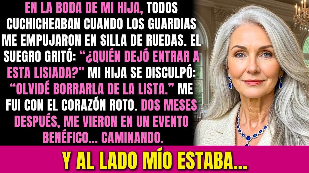 La familia de mi yerno me humilló en la boda por ser “discapacitada”. Mi hija calló…Así que los dejé