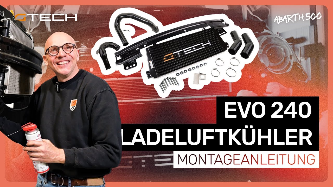 G-TECH Ladeluftkühler EVO240 – Montageanleitung