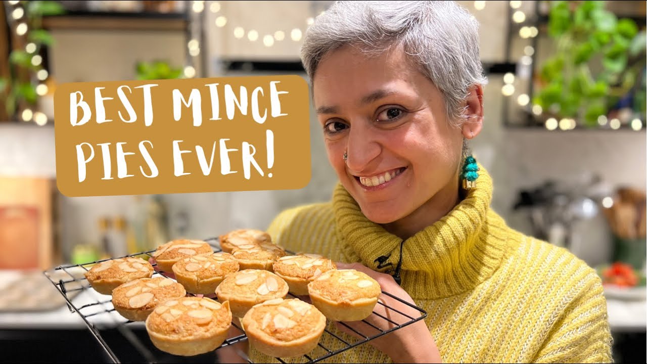 BEST MINCE PIES EVER | Most delicious orange cardamom frangipane mince pies | Food with Chetna