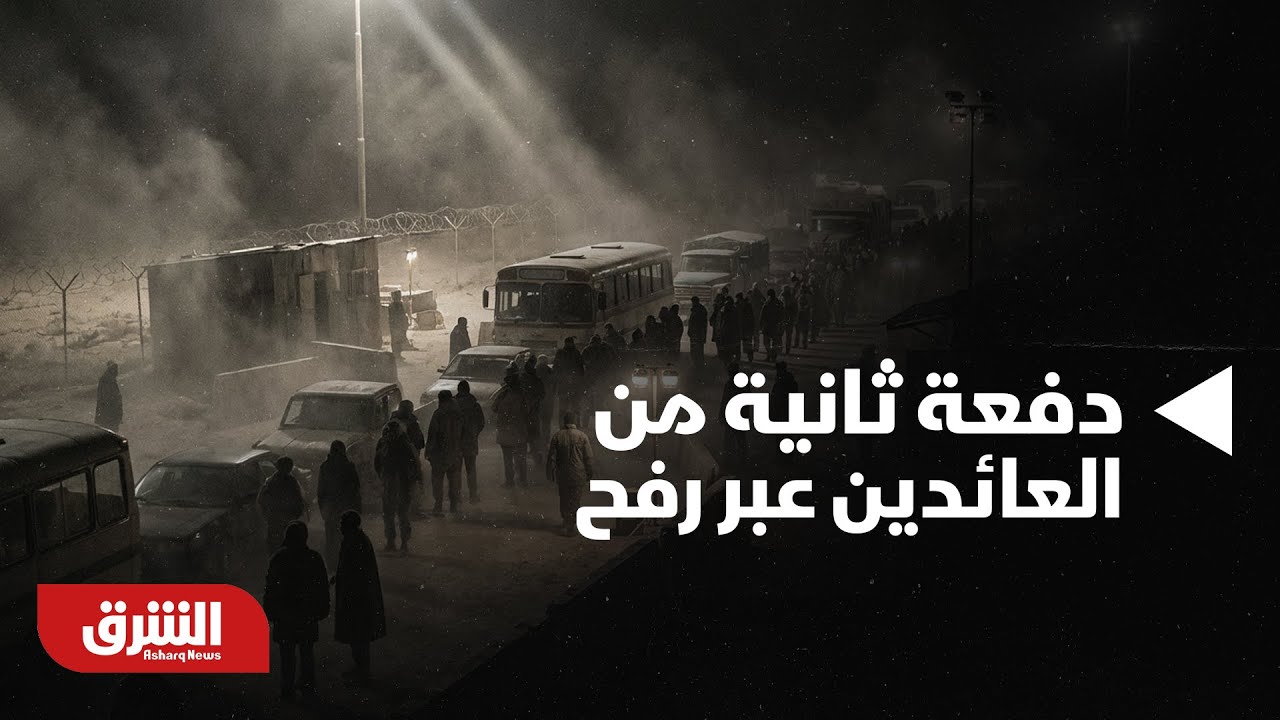 أخبار الشرق - دفعة ثانية من العائدين عبر رفح.. موجز الأخبار مع مكي هلال