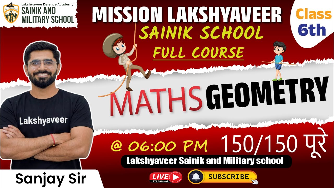 Geometry | Class 6 Maths | Full Concept + Tricks | Sainik School AISSEE 2026