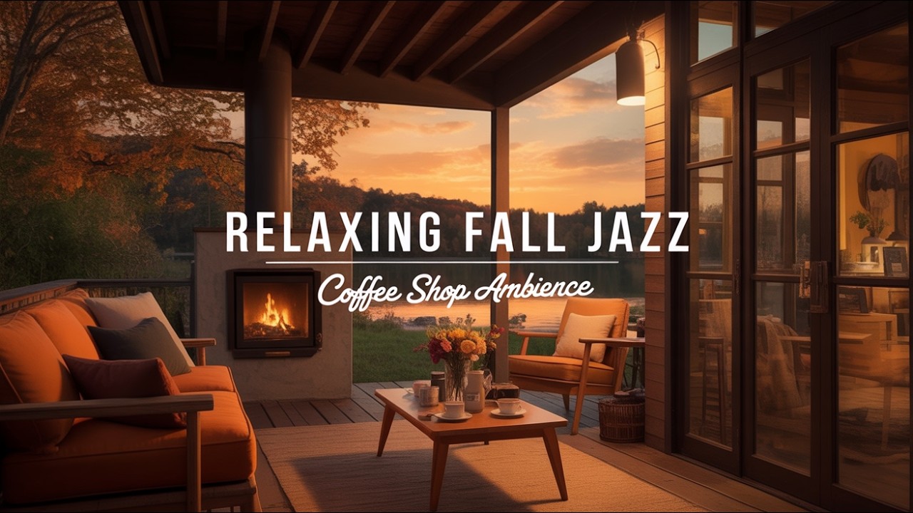 Jazz Relaxing Music at Cozy Cabin Ambience to Study ❄️ Snowfall, Fireplace Sounds for Sleeping 🔥 88