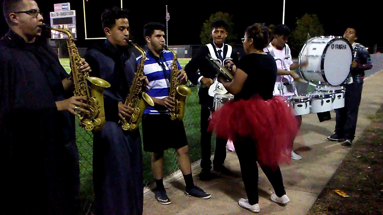A few Thomas Jefferson HS band Seniors on cumbias one more time!