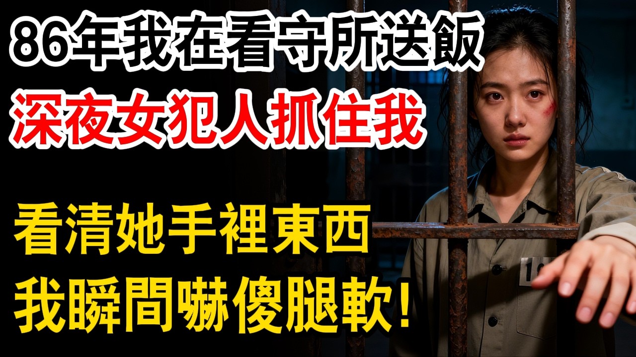 86年我在看守所送飯，女犯人緊緊抓住我看清她手裡東西，我瞬間嚇傻腿軟！