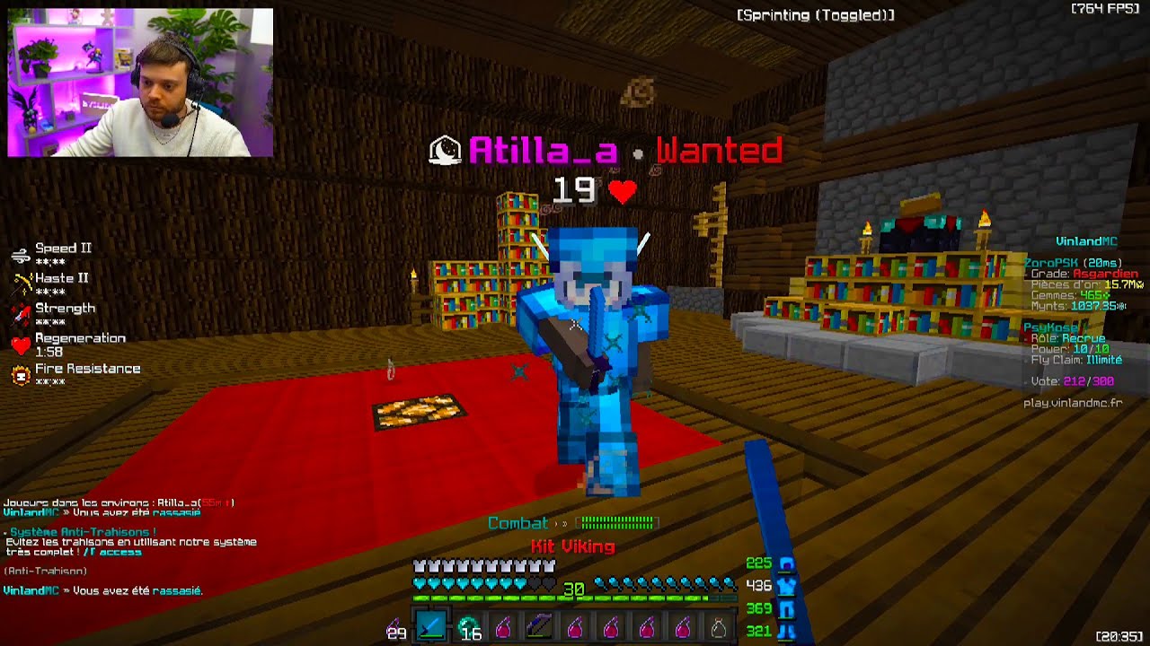 Je Traumatise le Modérateur de mon Serveur avec 1 CPS ! (VinlandMc #5)